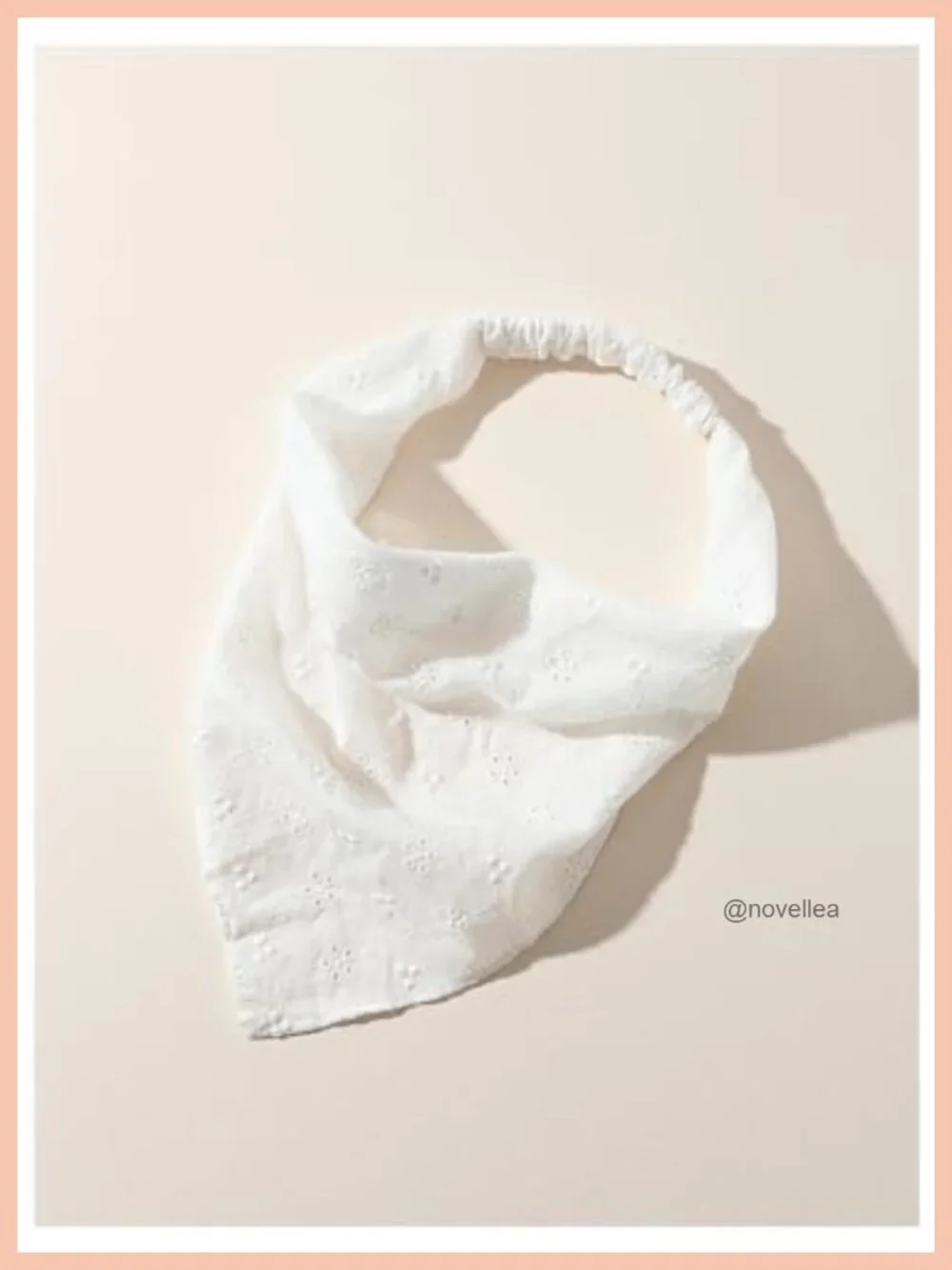 Women's Boho Eyelet Crochet Bandana Headband Hair Scarf